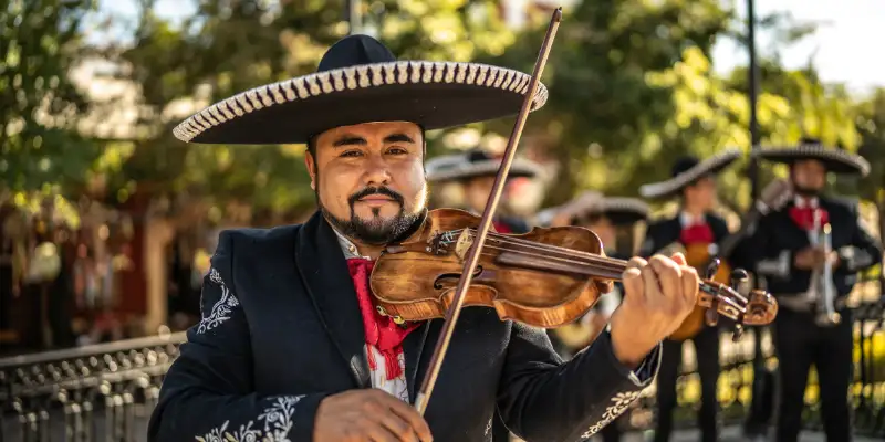 Los violines como instrumento del mariachi